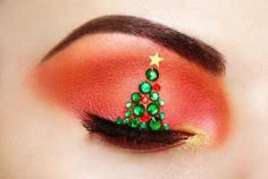 Sapin de Noel en maquillage