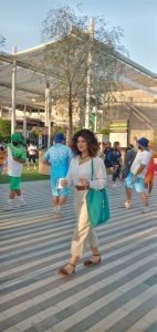 Hind marche dans Expodubai